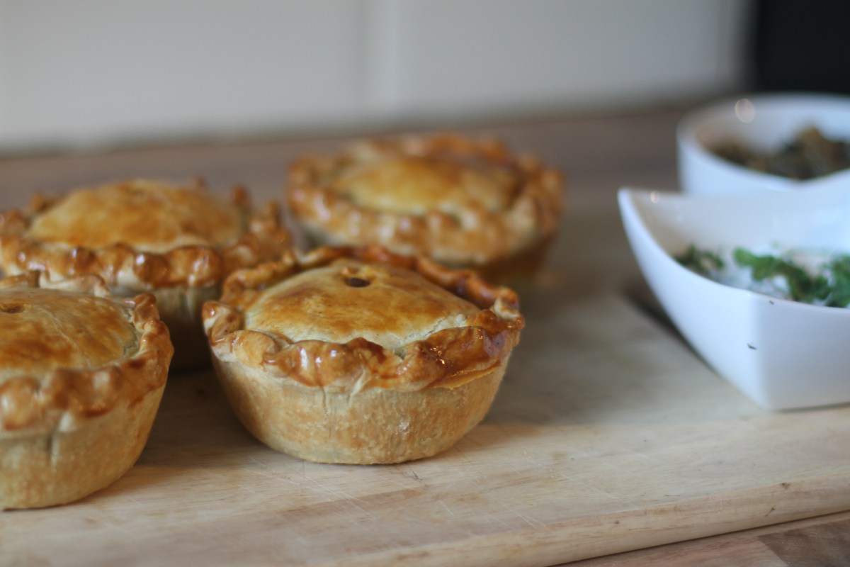Spiced Lamb Neck Pies with Lime, Apple and Coriander&nbsp;Chutney.