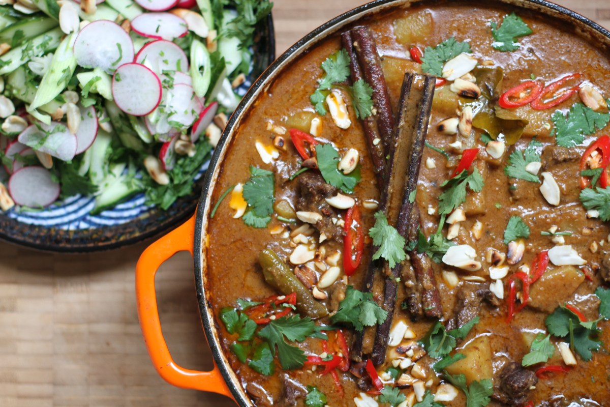 Beef Cheek Massaman Curry, Crunchy Thai&nbsp;Salad.